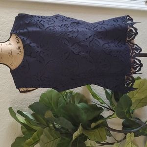 Ann Taylor lace peplum top